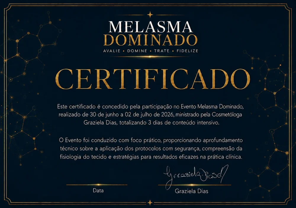 Certificado de participação — Melasma Dominado